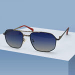 Double Bridge Metal Men's Sunglass
