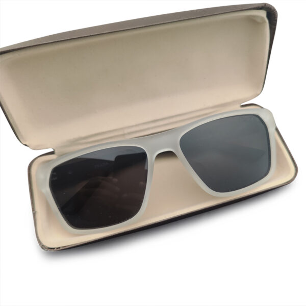 Square Shape and white Transparent Sunglasses