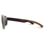White & Black Mixed Transparent Color Stylist Sunglasses