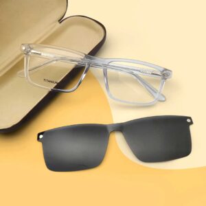 Transparent Color 2 in 1 Sunglasses