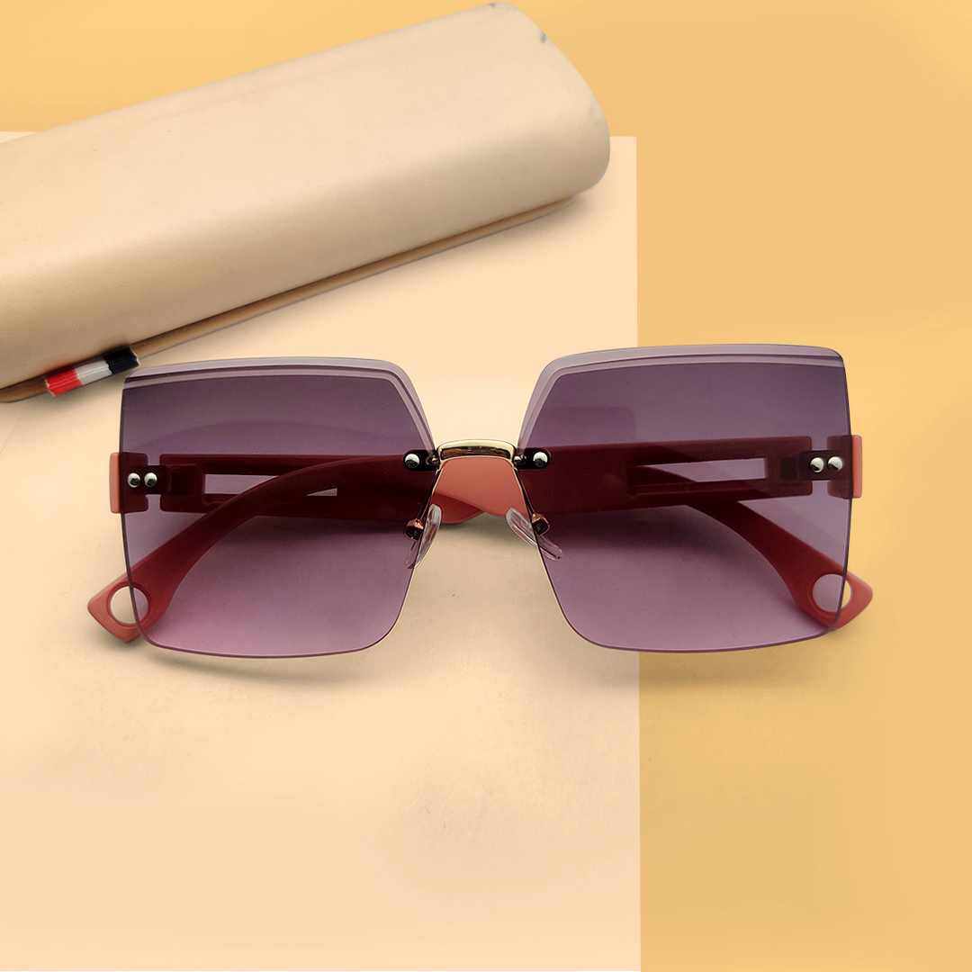 Square Shape Trendy Design Sunglasses