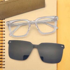 Full Transparent Excellent quality 2in 1 Sunglasses