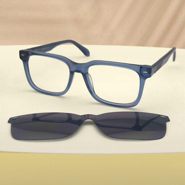 Blue Transparent Premium Magnetic Glasses