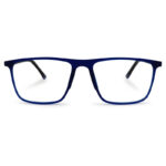 Blue Color Fiber and Metal Eyeglass
