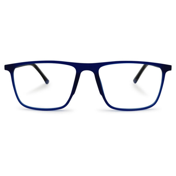 Blue Color Fiber and Metal Eyeglass