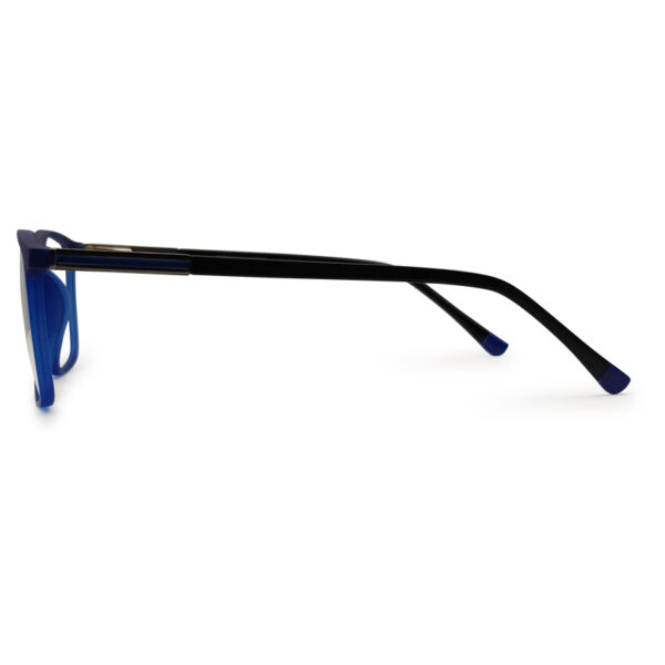 Blue Color Fiber and Metal Eyeglass