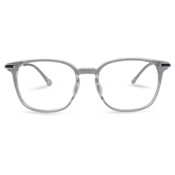 Transparent Color Semi-Round Shape Eyeglasses
