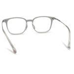 Transparent Color Semi-Round Shape Eyeglasses