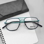 Mixed Color Double Bridge Eyeglass