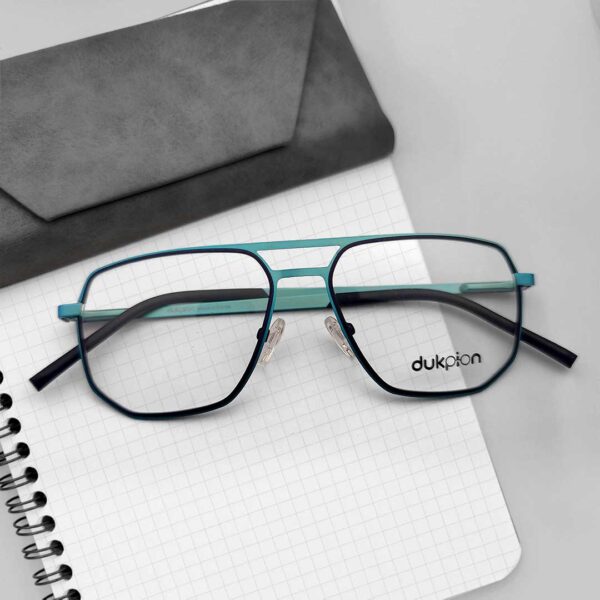 Mixed Color Double Bridge Eyeglass