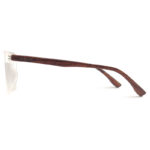 Square Shape Wooden Transparent Eyewear Frame