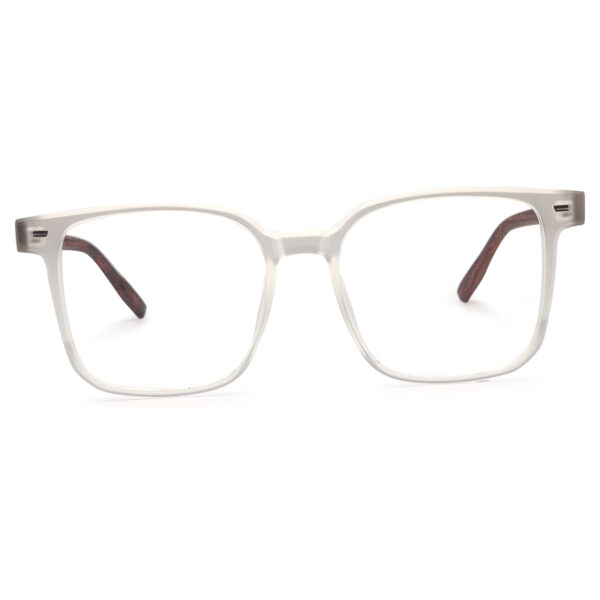 Transparent Sqaure Shape Wooden Eyeglasses