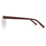 Transparent Sqaure Shape Wooden Eyeglasses