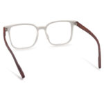 Transparent Sqaure Shape Wooden Eyeglasses