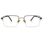 Golden Color Half-Rim Eyeglass