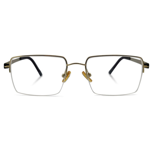 Golden Color Half-Rim Eyeglass
