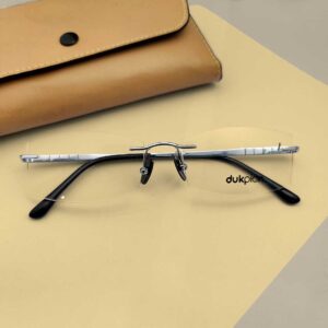 Silver Color Premium Quality Rimless Eyeglass
