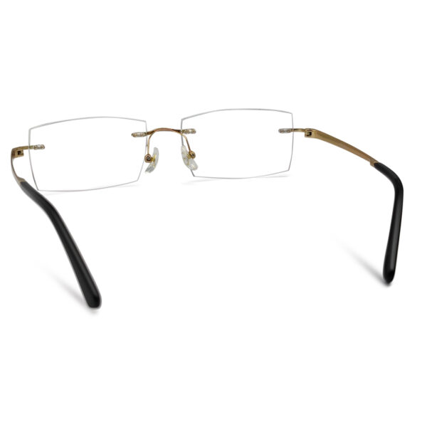 Best Quality Golden Color Titanium Rimless Frame
