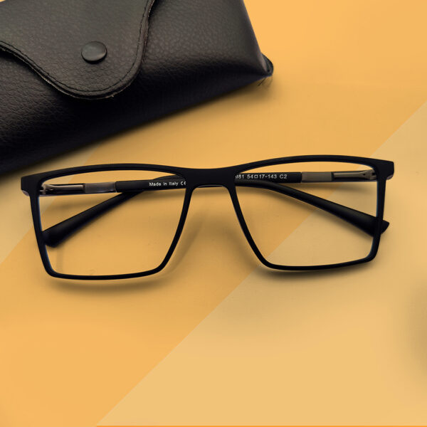 Square Shape Black Color Photochromic Eyeglasses