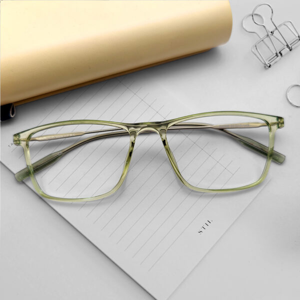 Olive Transparent Color Light Weight Eyeglass