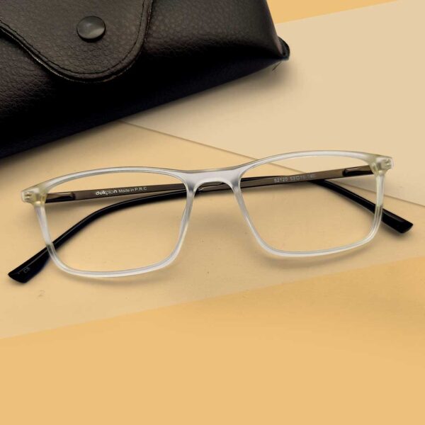 Transparent Color Square Shape Eyeglass