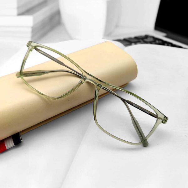Olive Transparent Color Eyeglass