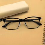 Black Color Square Shape Eyeglass