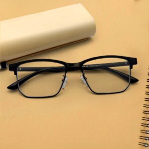 Black Color Square Shape Eyeglass