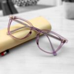 Pink Transparent Color Eyeglass