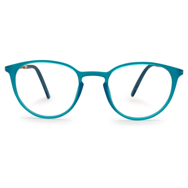 Turquoise Color Round Shape Eyeglass