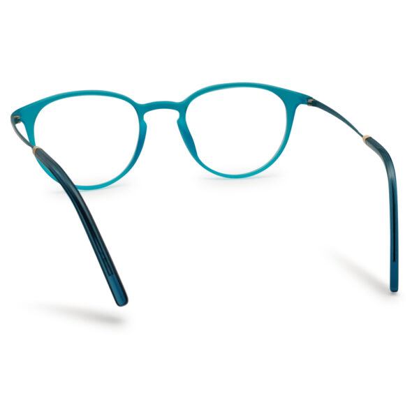 Turquoise Color Round Shape Eyeglass