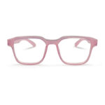 Square Shape Pink Transparent Color Eye ware