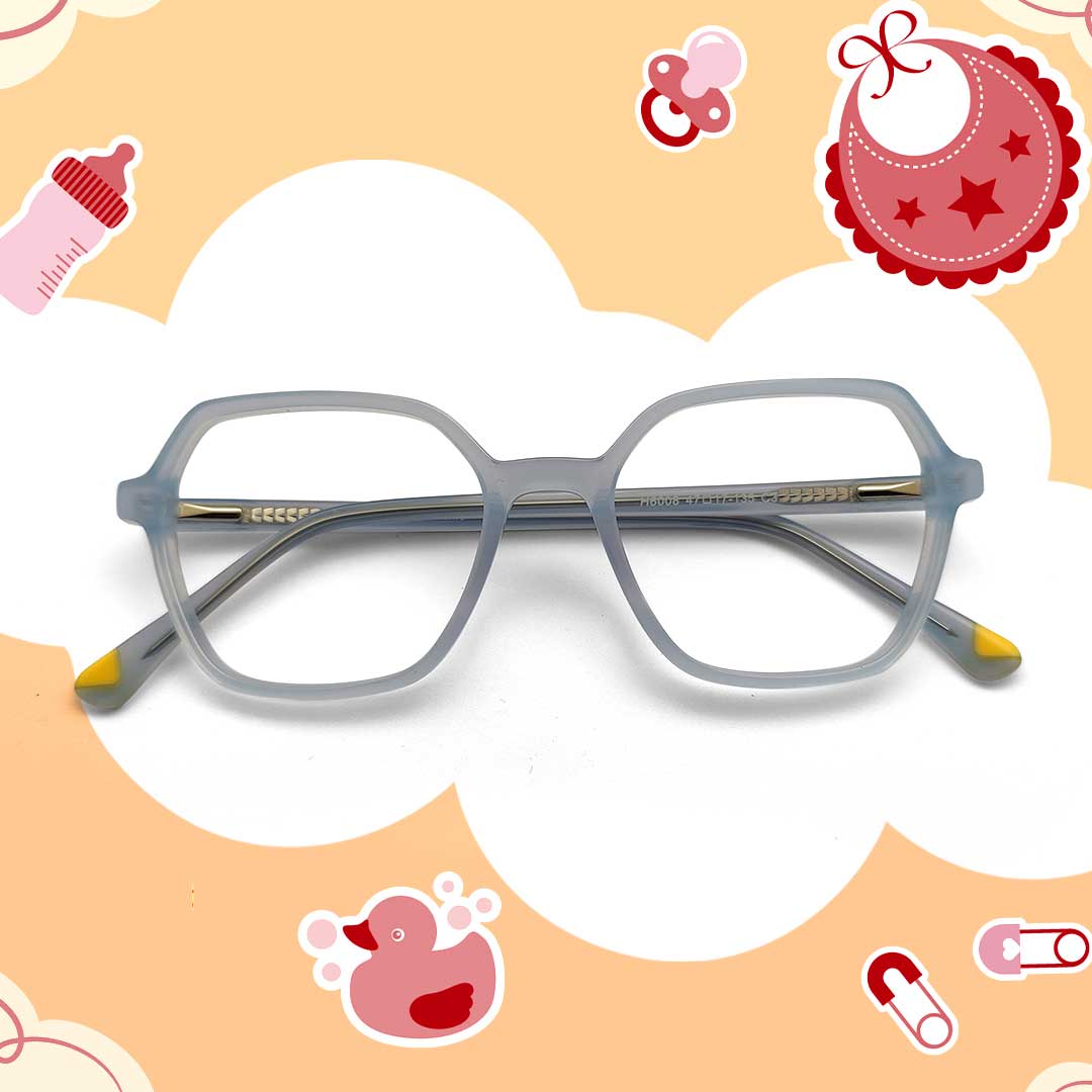 Grey Transparent Color Baby Eyeglasses