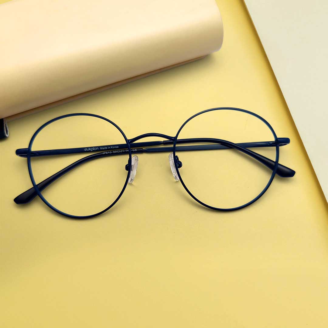 Round Shape Purple Color Eyeglass