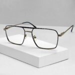 Double Bridge Square Shape Eyeglass