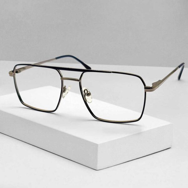 Double Bridge Square Shape Eyeglass