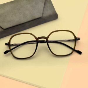 Olive Green Premium Eyeglasses Frame
