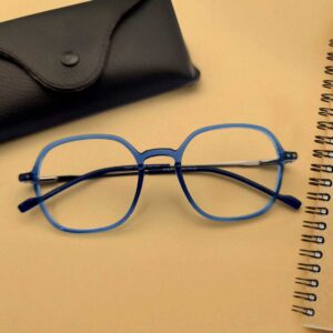 New Blue Transparent Eyeglasses Frame