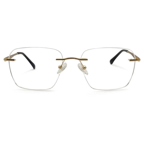 Golden Color Light Weight Rimless Eyeglass