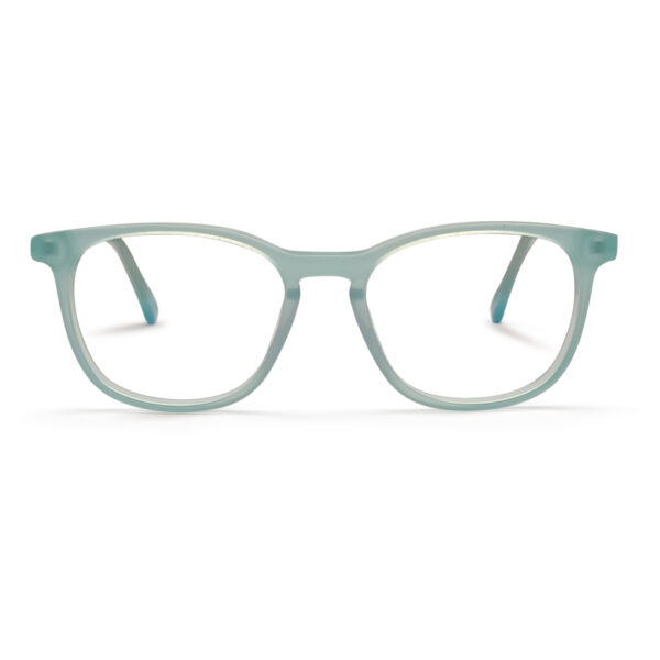 Green Transparent Color Kid`s Eyeglass