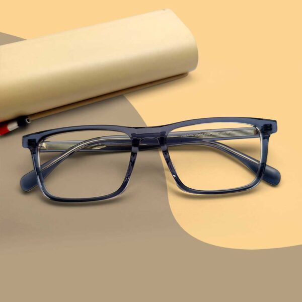 Purple Transparent Color Eyeglass