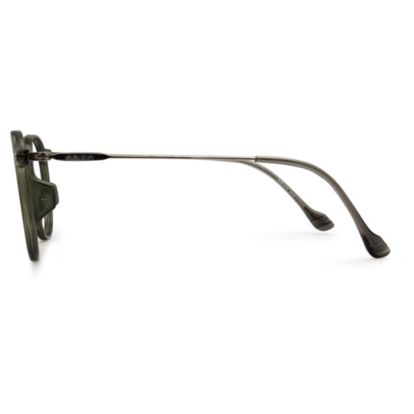 Olive Transparent Color Round Shape Eyeglass