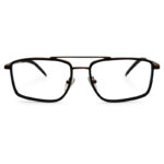 Brown Color Double Bridge Eyeglass