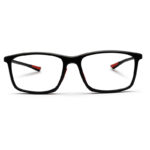 Black Mixed Flexible Eyeglasses Frame
