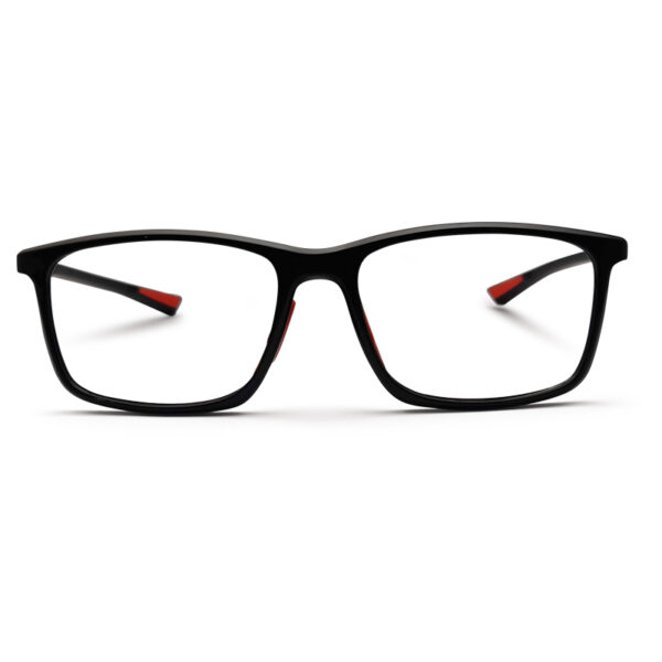 Black Mixed Flexible Eyeglasses Frame