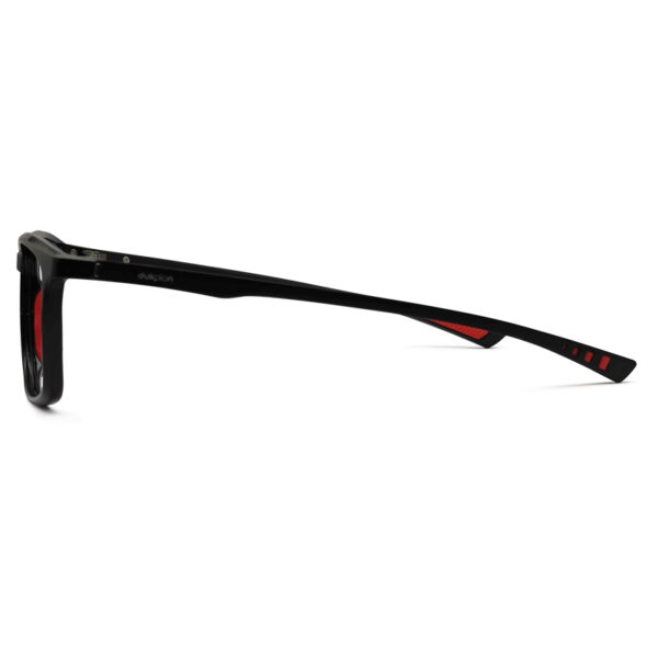 Black Mixed Flexible Eyeglasses Frame