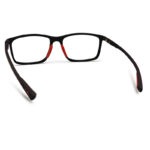Black Mixed Flexible Eyeglasses Frame