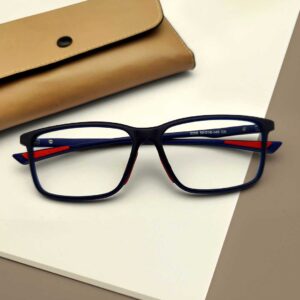 Blue Mixed Flexible Eyeglasses Frame