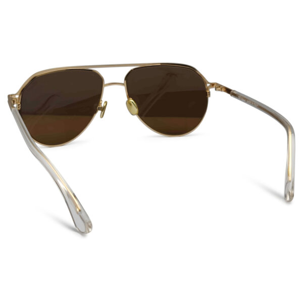 Double Bridge Golden Color Sunglasses