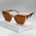 Pink Transparent Color Sunglasses
